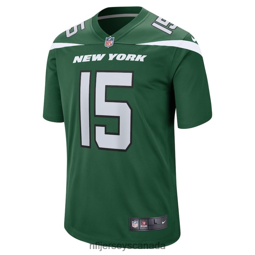 Men New York Jets Chris Streveler Nike Gotham Green Game Player Jersey Clothing NFL TBXFR64372