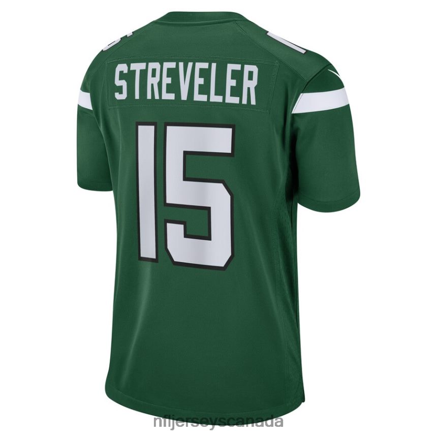 Men New York Jets Chris Streveler Nike Gotham Green Game Player Jersey Clothing NFL TBXFR64372