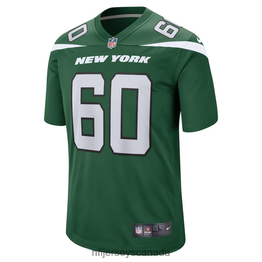 Men New York Jets Connor McGovern Nike Gotham Green Game Jersey Clothing NFL TBXFR64729