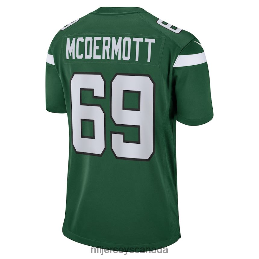 Men New York Jets Conor McDermott Nike Gotham Green Game Jersey Clothing NFL TBXFR64340