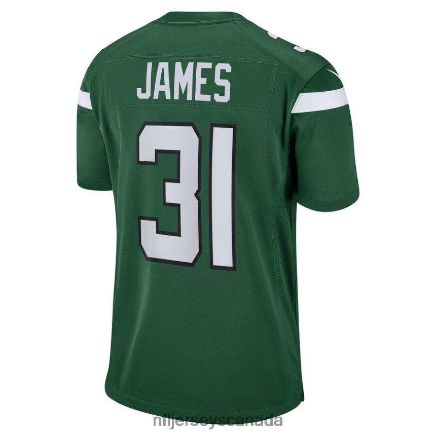 Men New York Jets Craig James Nike Gotham Green Game Player Jersey Clothing NFL TBXFR65925