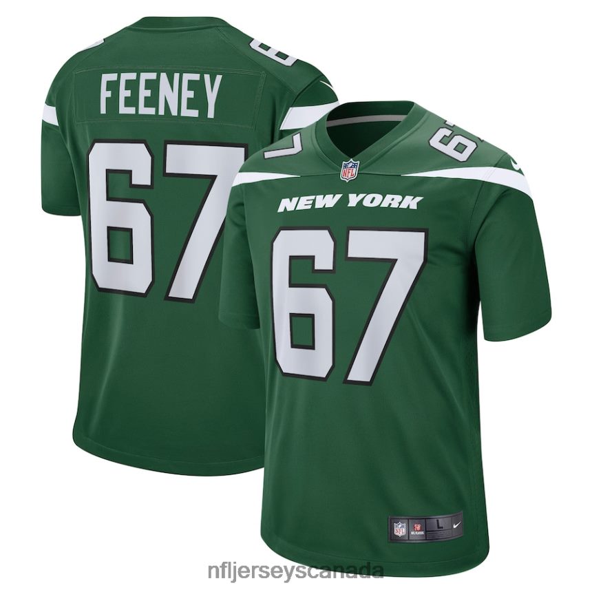 Men New York Jets Dan Feeney Nike Gotham Green Game Jersey Clothing NFL TBXFR64333