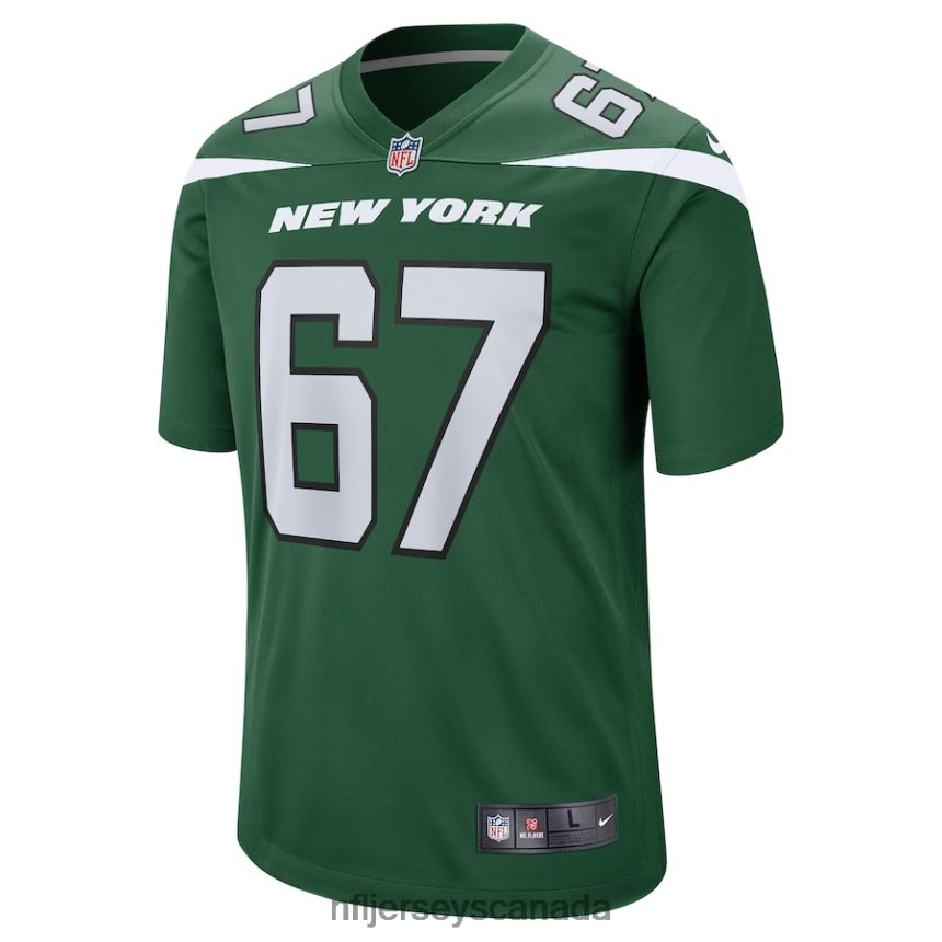 Men New York Jets Dan Feeney Nike Gotham Green Game Jersey Clothing NFL TBXFR64333