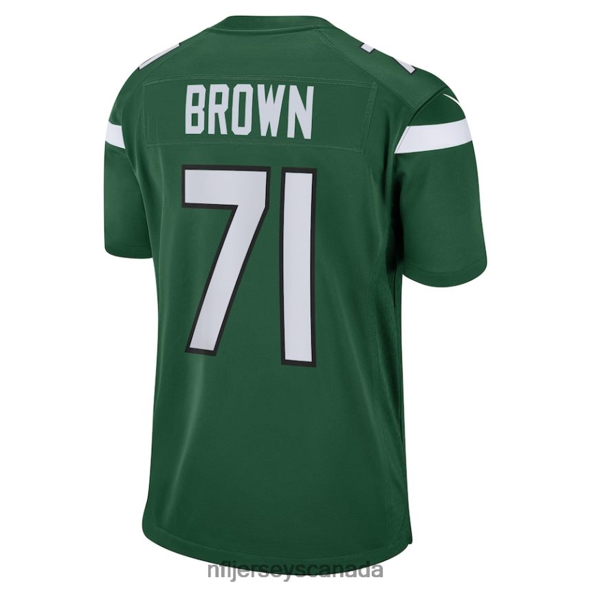 Men New York Jets Duane Brown Nike Gotham Green Game Player Jersey Clothing NFL TBXFR66891