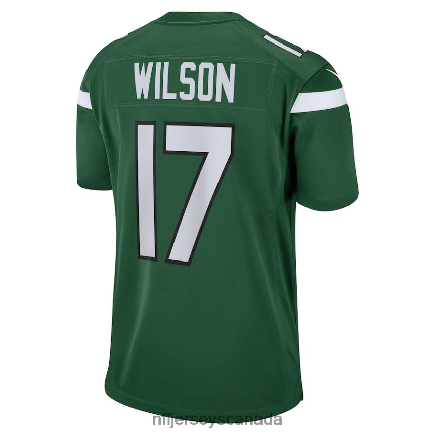 Men New York Jets Garrett Wilson Nike Green Player Game Jersey Clothing NFL TBXFR6142