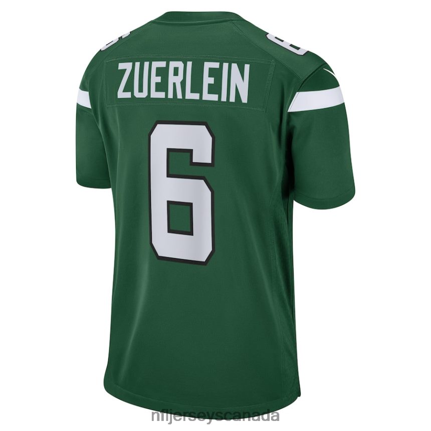 Men New York Jets Greg Zuerlein Nike Gotham Green Game Player Jersey Clothing NFL TBXFR66401