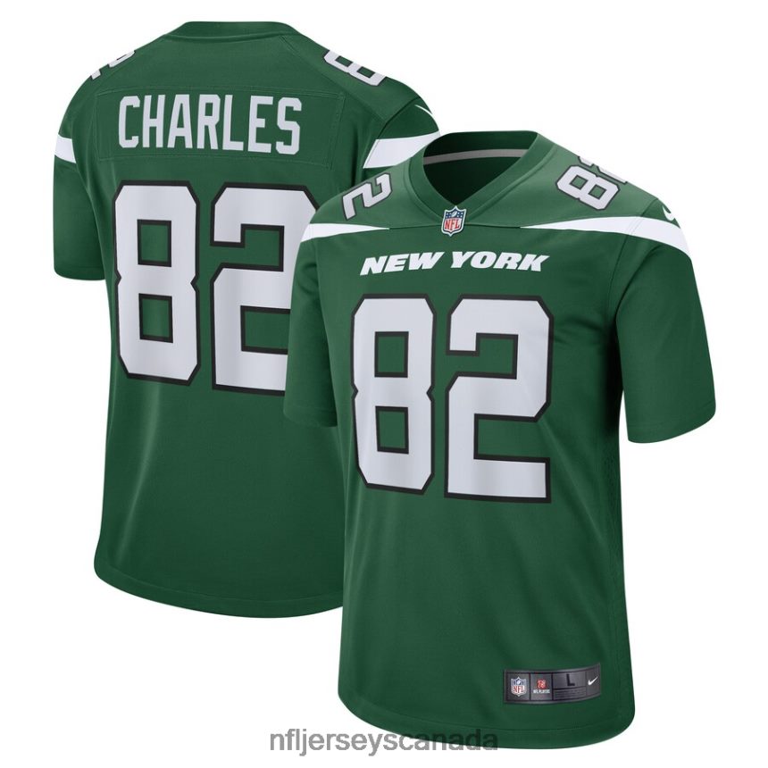 Men New York Jets Irvin Charles Nike Gotham Green Game Player Jersey Clothing NFL TBXFR66244