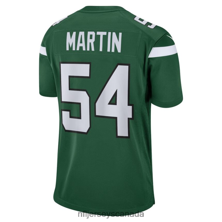 Men New York Jets Jacob Martin Nike Gotham Green Game Jersey Clothing NFL TBXFR66800