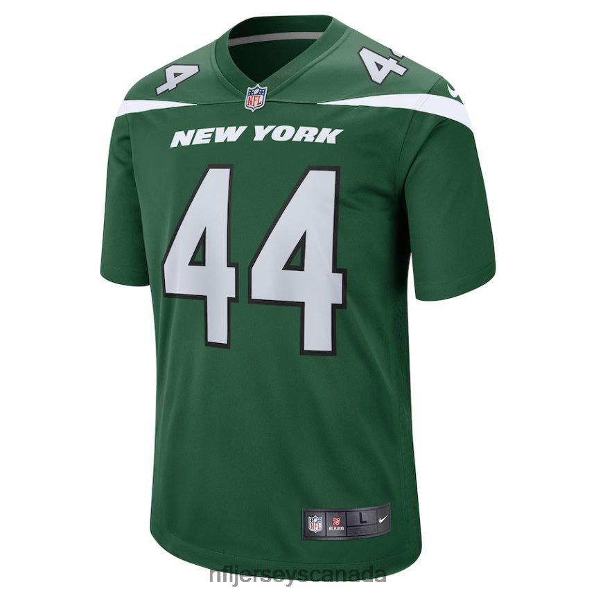 Men New York Jets Jamien Sherwood Nike Gotham Green Game Jersey Clothing NFL TBXFR66061