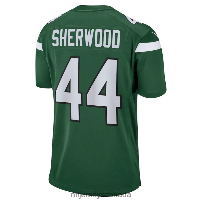 Men New York Jets Jamien Sherwood Nike Gotham Green Game Jersey Clothing NFL TBXFR66061