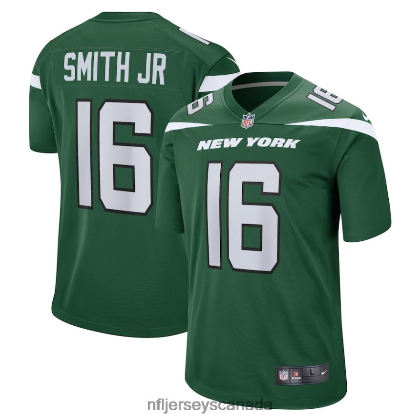 Men New York Jets Jeff Smith Nike Gotham Green Player Game Jersey Clothing NFL TBXFR64307