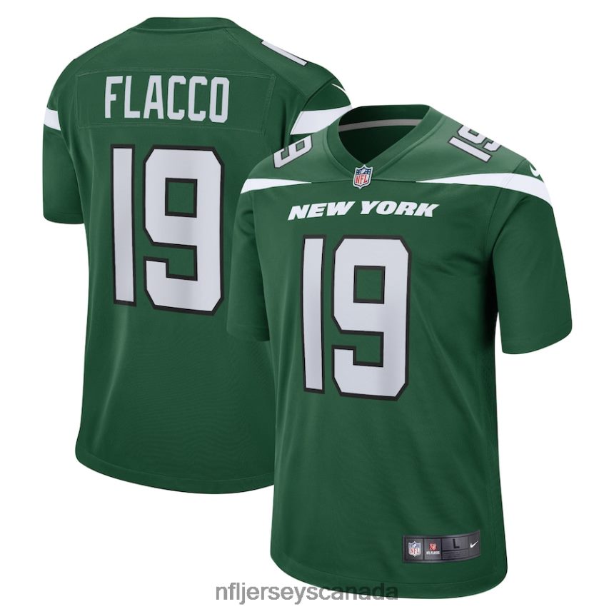 Men New York Jets Joe Flacco Nike Gotham Green Player Game Jersey Clothing NFL TBXFR64404
