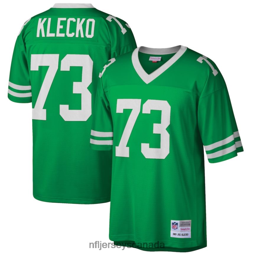 Men New York Jets Joe Klecko Mitchell  Ness Green Retired Player Legacy Replica Jersey Clothing NFL TBXFR62974