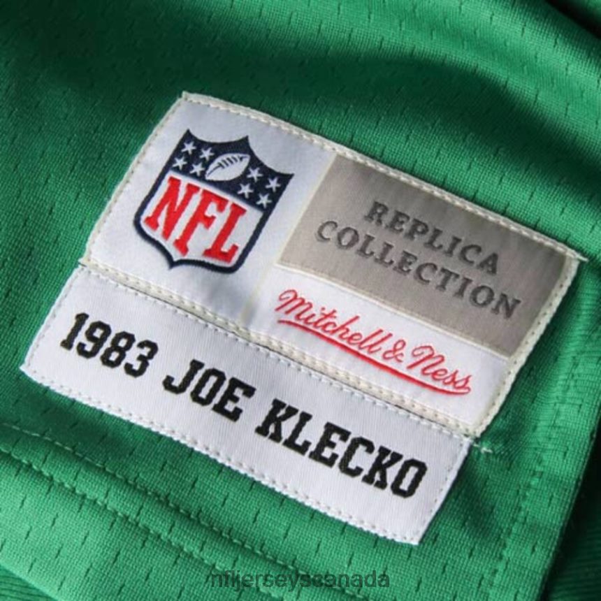Men New York Jets Joe Klecko Mitchell  Ness Green Retired Player Legacy Replica Jersey Clothing NFL TBXFR62974