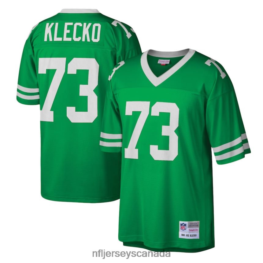 Men New York Jets Joe Klecko Mitchell  Ness Kelly Green Legacy Replica Jersey Clothing NFL TBXFR64049