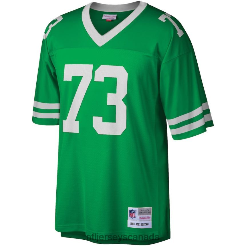 Men New York Jets Joe Klecko Mitchell  Ness Kelly Green Legacy Replica Jersey Clothing NFL TBXFR64049