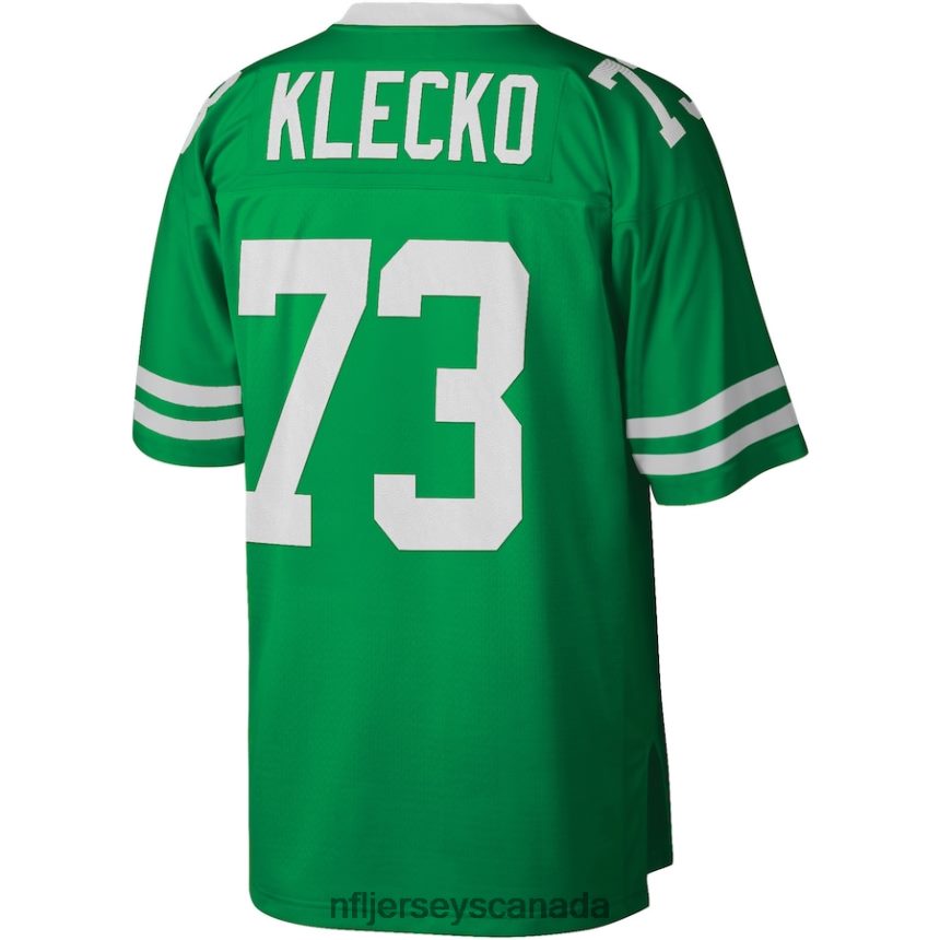 Men New York Jets Joe Klecko Mitchell  Ness Kelly Green Legacy Replica Jersey Clothing NFL TBXFR64049