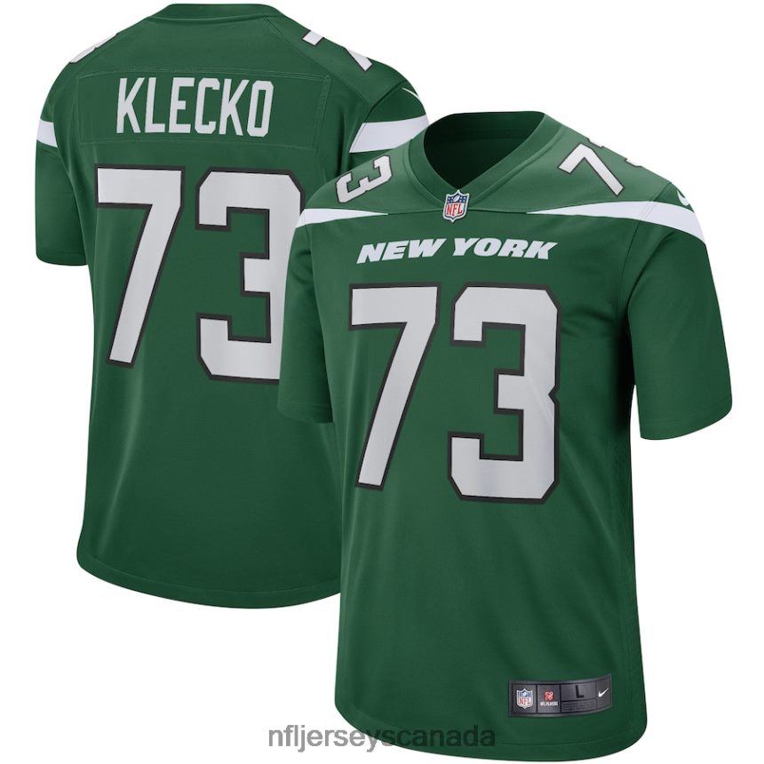 Men New York Jets Joe Klecko Nike Gotham Green Game Retired Player Jersey Clothing NFL TBXFR6688