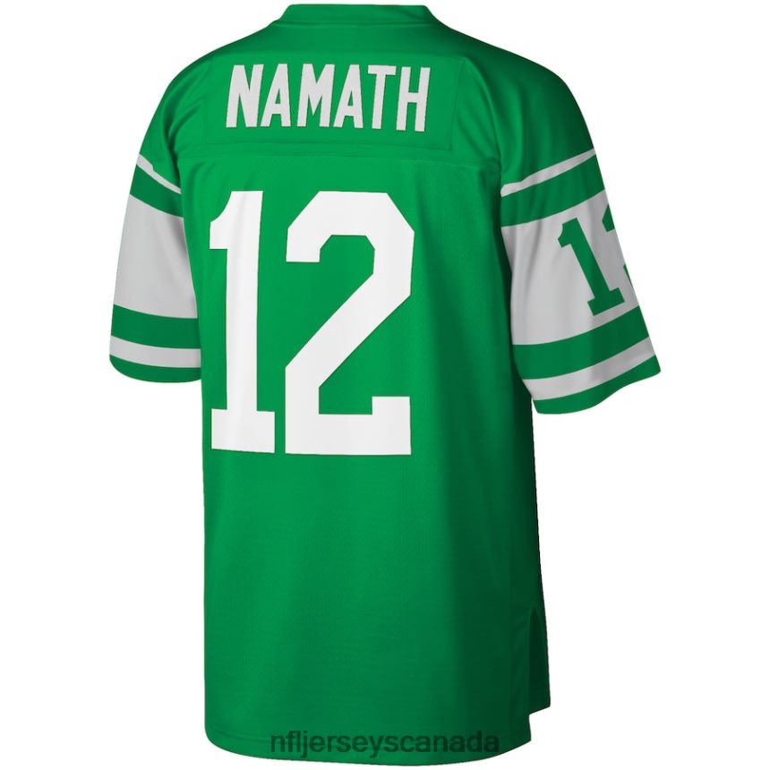 Men New York Jets Joe Namath Mitchell  Ness Green Retired Player Legacy Replica Jersey Clothing NFL TBXFR62207
