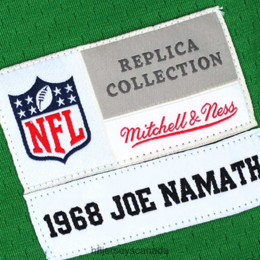 Men New York Jets Joe Namath Mitchell  Ness Green Retired Player Legacy Replica Jersey Clothing NFL TBXFR62207