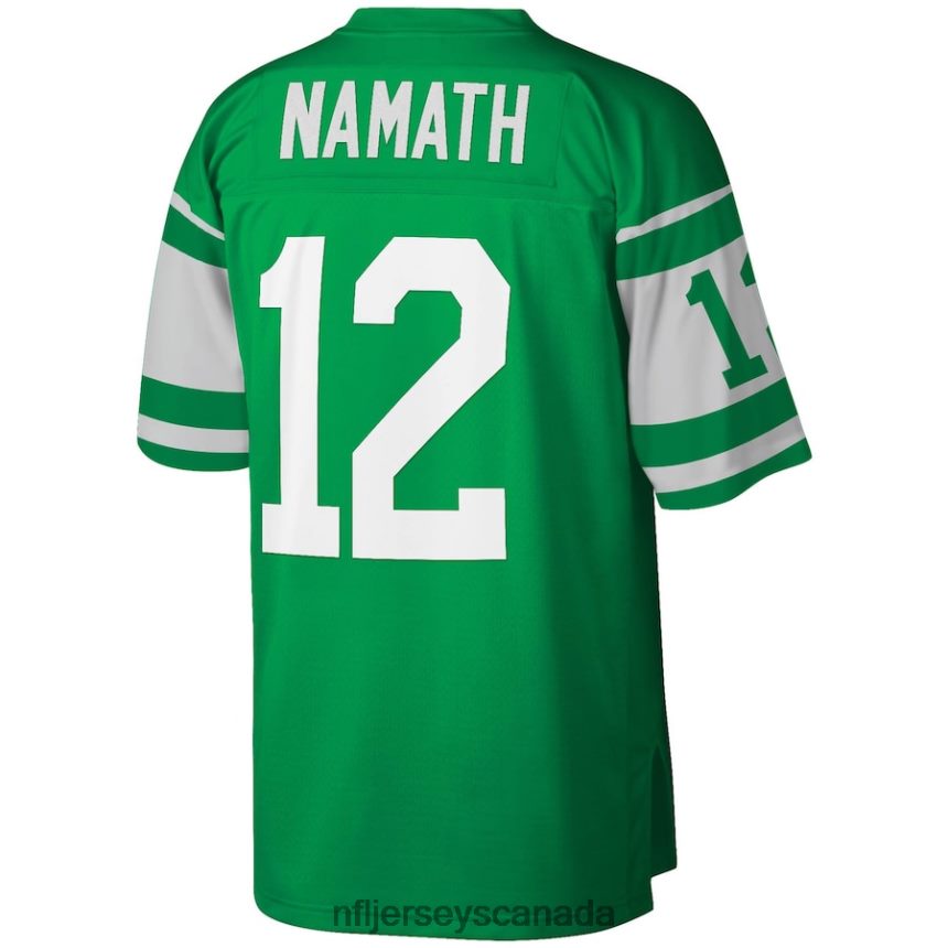 Men New York Jets Joe Namath Mitchell  Ness Kelly Green Legacy Replica Jersey Clothing NFL TBXFR62447