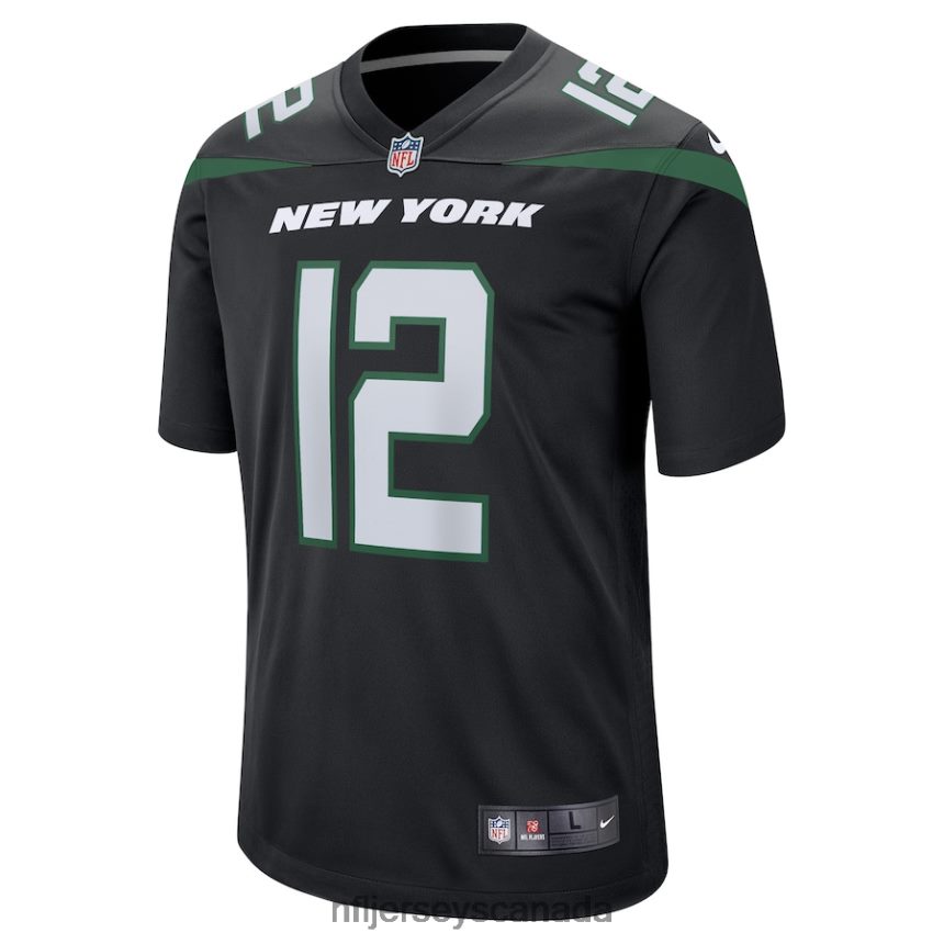 Men New York Jets Joe Namath Nike Black Retired Player Jersey Clothing NFL TBXFR62815