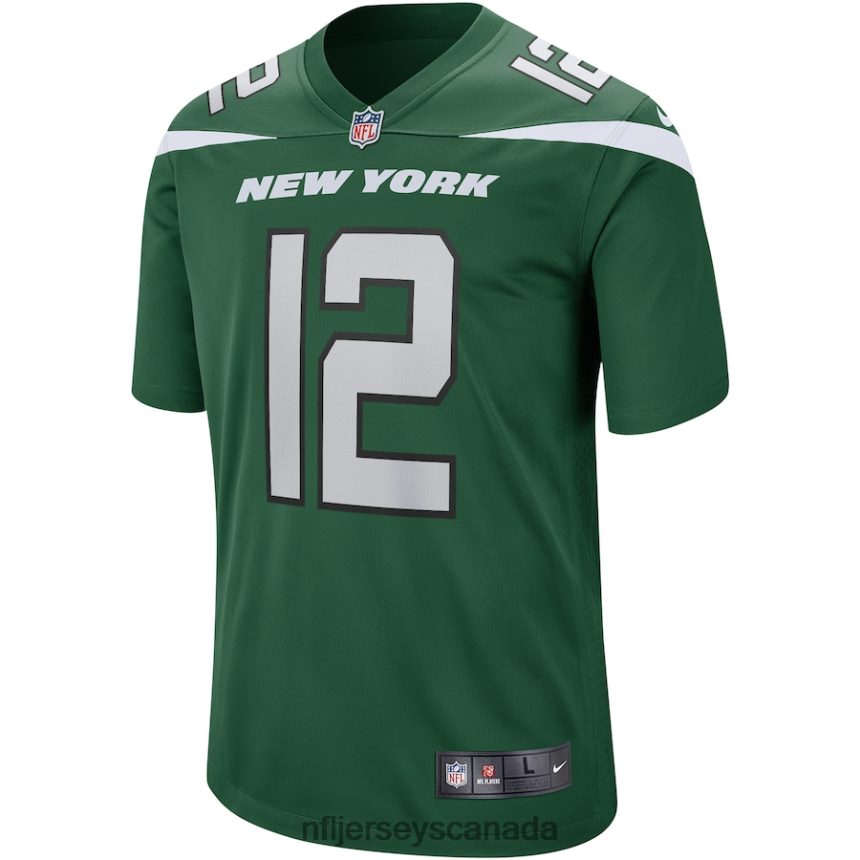 Men New York Jets Joe Namath Nike Gotham Green Game Retired Player Jersey Clothing NFL TBXFR6395