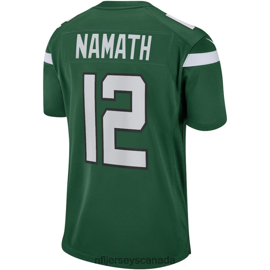 Men New York Jets Joe Namath Nike Gotham Green Game Retired Player Jersey Clothing NFL TBXFR6395