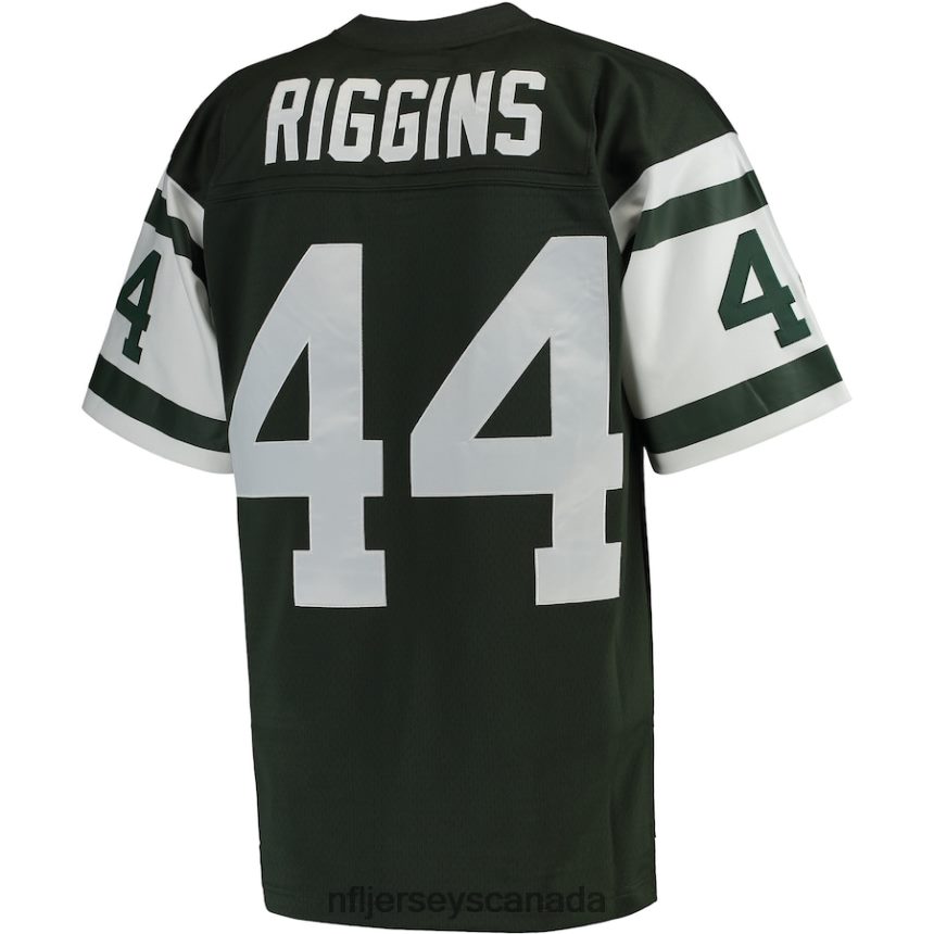 Men New York Jets John Riggins Mitchell  Ness Green Retired Player Legacy Replica Jersey Clothing NFL TBXFR64932