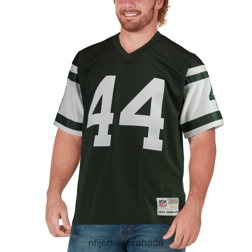 Men New York Jets John Riggins Mitchell  Ness Green Retired Player Legacy Replica Jersey Clothing NFL TBXFR64932