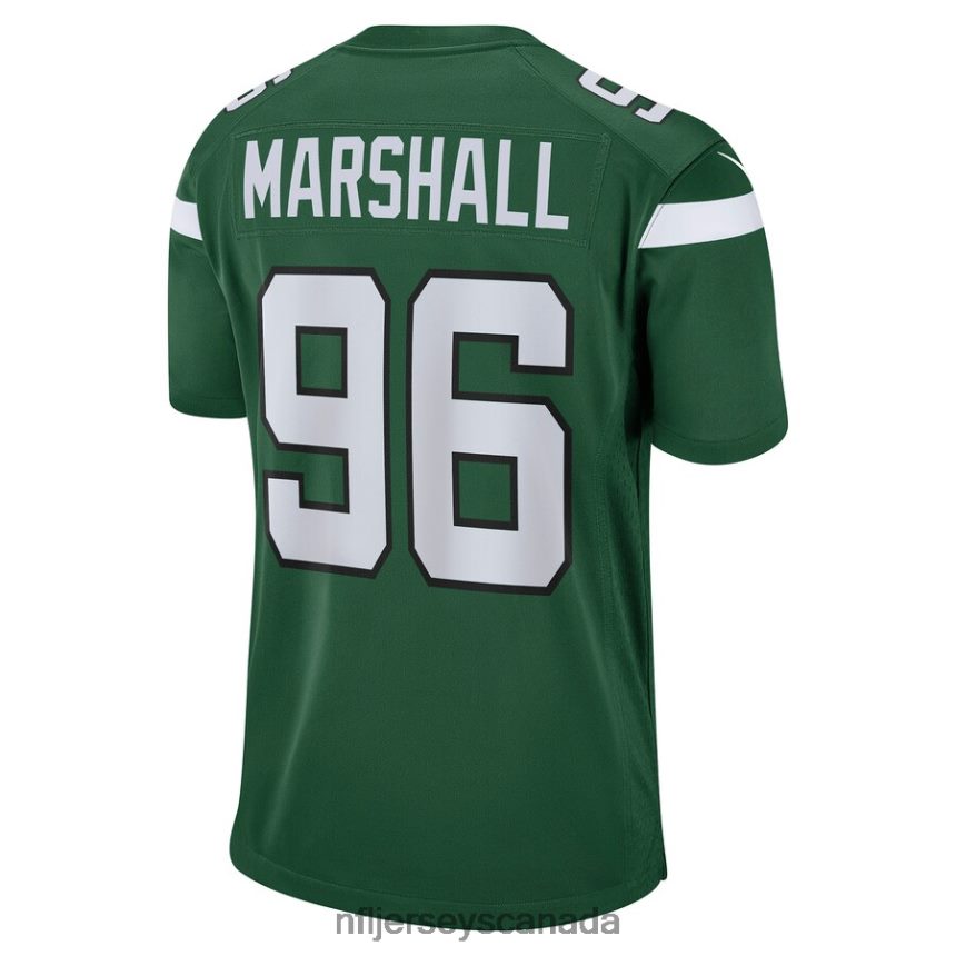 Men New York Jets Jonathan Marshall Nike Gotham Green Game Jersey Clothing NFL TBXFR67006