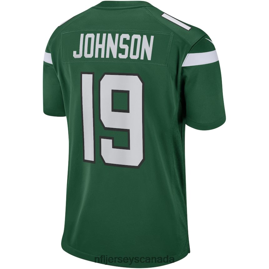 Men New York Jets Keyshawn Johnson Nike Gotham Green Game Retired Player Jersey Clothing NFL TBXFR65886