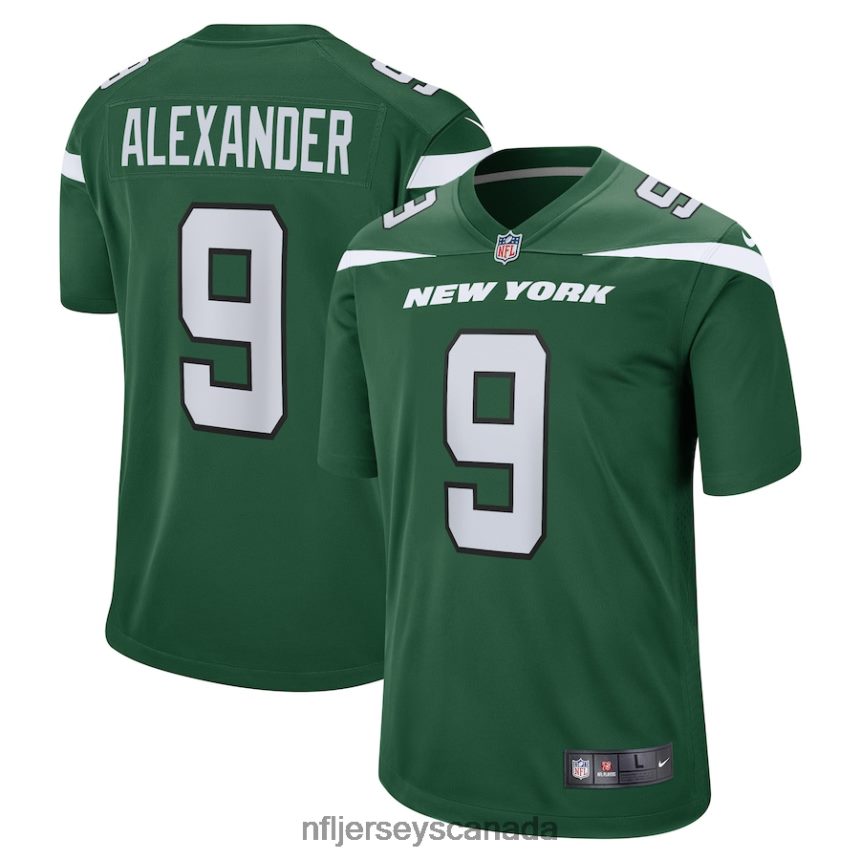 Men New York Jets Kwon Alexander Nike Gotham Green Game Player Jersey Clothing NFL TBXFR66366