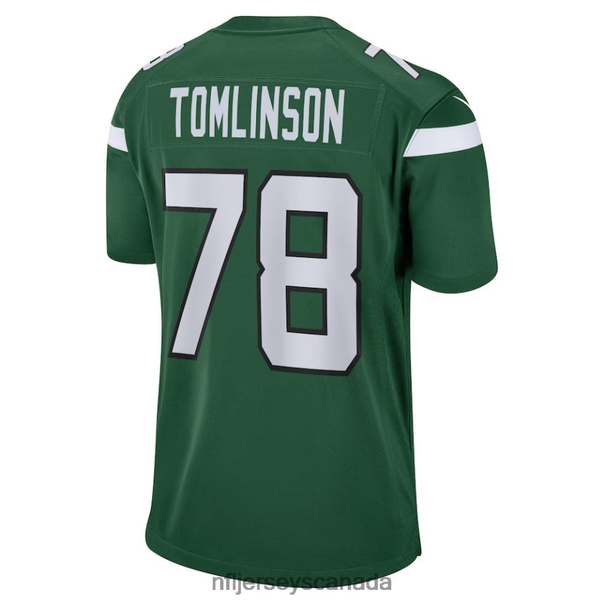 Men New York Jets Laken Tomlinson Nike Gotham Green Game Jersey Clothing NFL TBXFR64393