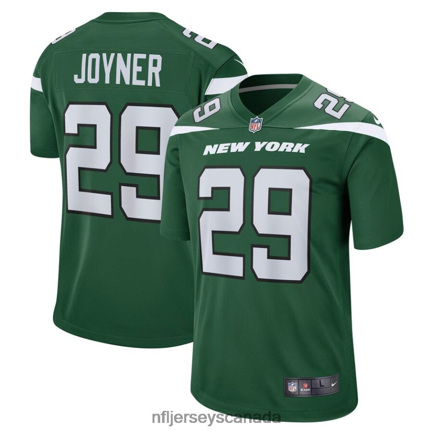 Men New York Jets Lamarcus Joyner Nike Gotham Green Game Jersey Clothing NFL TBXFR66408