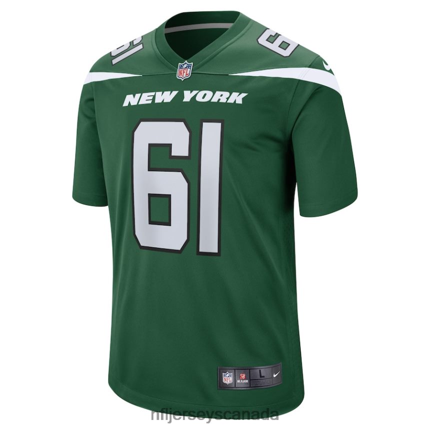 Men New York Jets Max Mitchell Nike Gotham Green Game Player Jersey Clothing NFL TBXFR64363