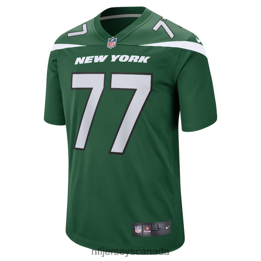 Men New York Jets Mekhi Becton Nike Gotham Green Player Game Jersey Clothing NFL TBXFR66587