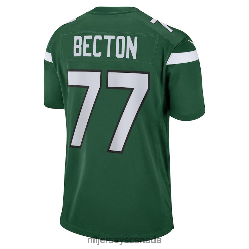 Men New York Jets Mekhi Becton Nike Gotham Green Player Game Jersey Clothing NFL TBXFR66587