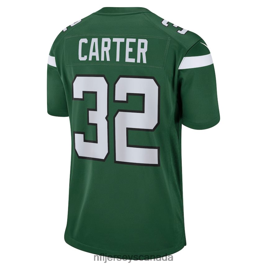 Men New York Jets Michael Carter Nike Gotham Green Game Jersey Clothing NFL TBXFR63399