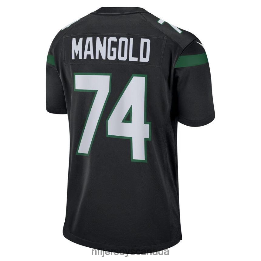 Men New York Jets Nick Mangold Nike Black Retired Player Jersey Clothing NFL TBXFR61997