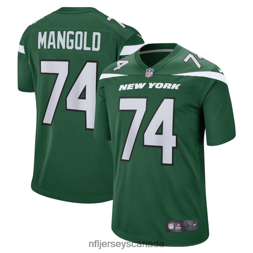 Men New York Jets Nick Mangold Nike Gotham Green Retired Player Jersey Clothing NFL TBXFR61280