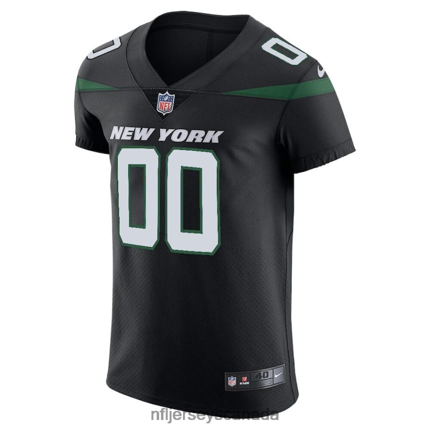 Men New York Jets Nike Stealth Black Vapor Untouchable Elite Custom Jersey Clothing NFL TBXFR65086