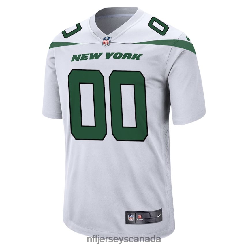 Men New York Jets Nike White Custom Game Jersey Clothing NFL TBXFR6205