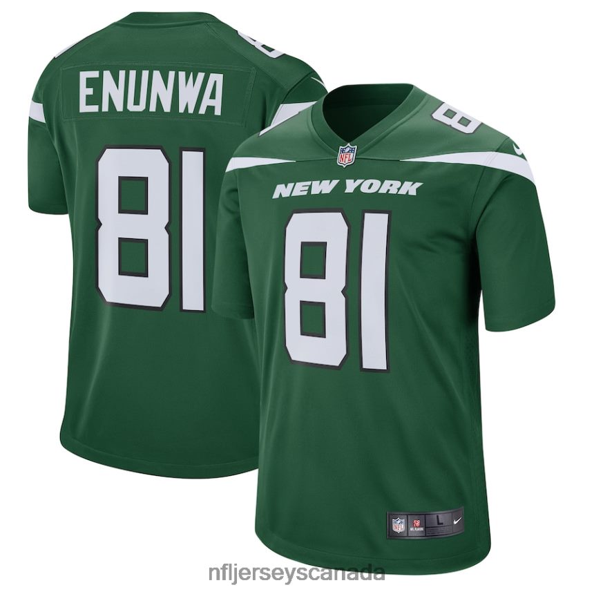 Men New York Jets Quincy Enunwa Nike Gotham Green Game Player Jersey Clothing NFL TBXFR62789