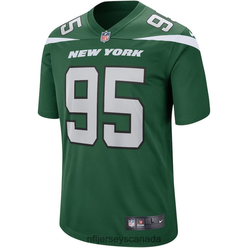 Men New York Jets Quinnen Williams Nike Gotham Green Game Jersey Clothing NFL TBXFR6518