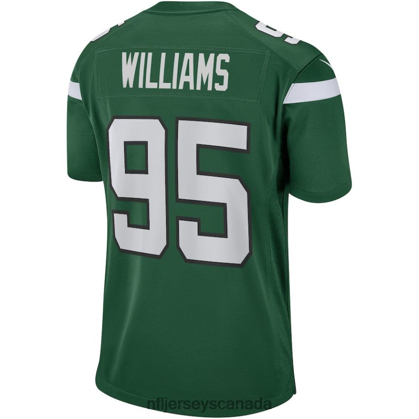 Men New York Jets Quinnen Williams Nike Gotham Green Game Jersey Clothing NFL TBXFR6518