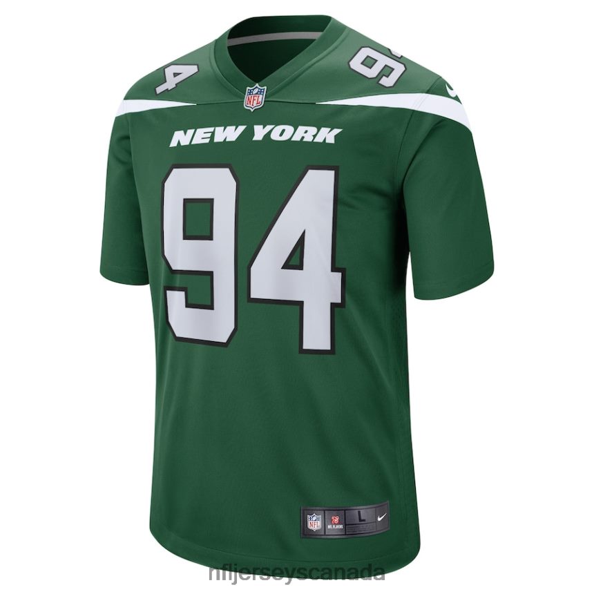 Men New York Jets Solomon Thomas Nike Gotham Green Game Jersey Clothing NFL TBXFR64905