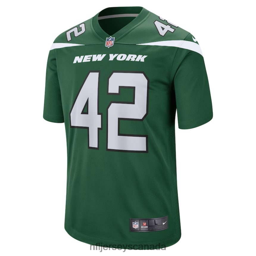 Men New York Jets Thomas Hennessy Nike Gotham Green Game Jersey Clothing NFL TBXFR64543