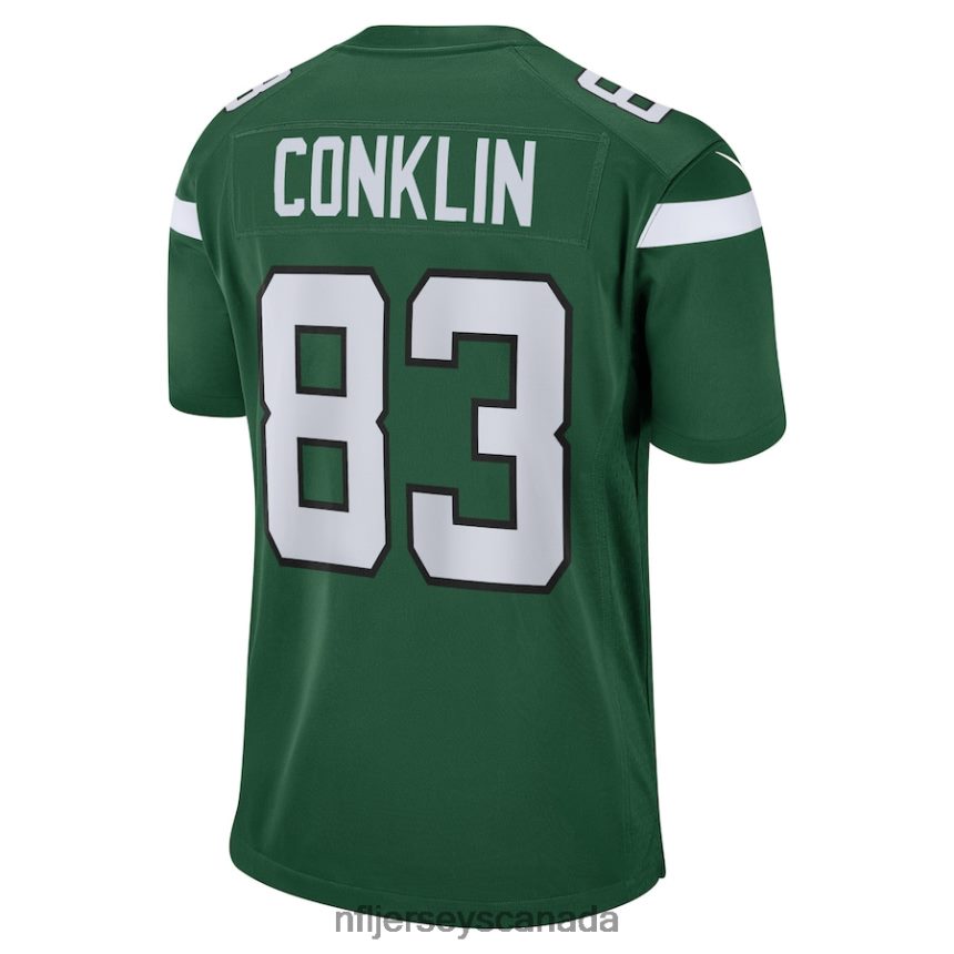 Men New York Jets Tyler Conklin Nike Gotham Green Game Jersey Clothing NFL TBXFR63839