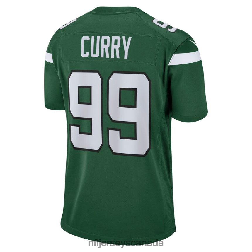 Men New York Jets Vinny Curry Nike Gotham Green Game Jersey Clothing NFL TBXFR66432